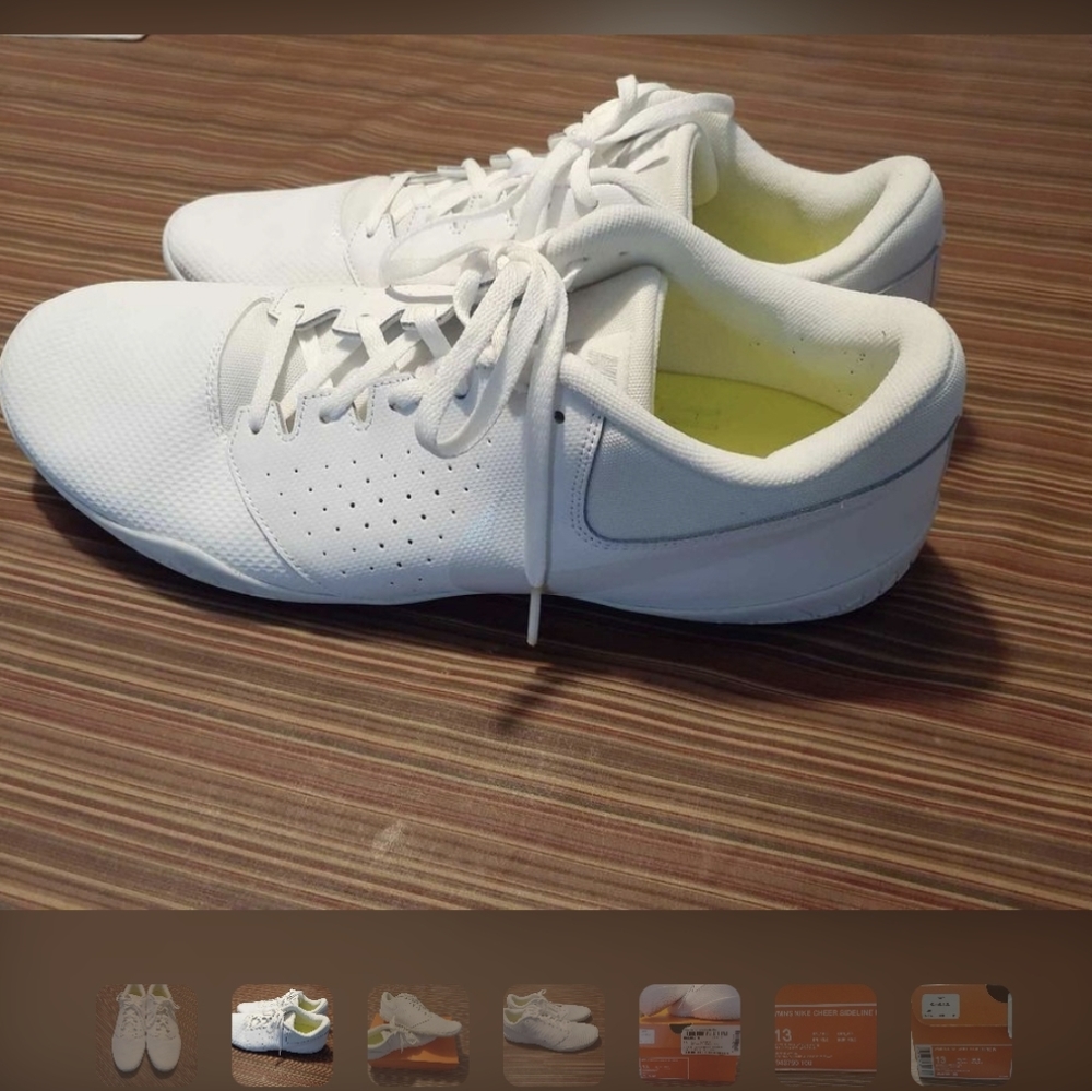 Nike Cheer shoes, white, size 13